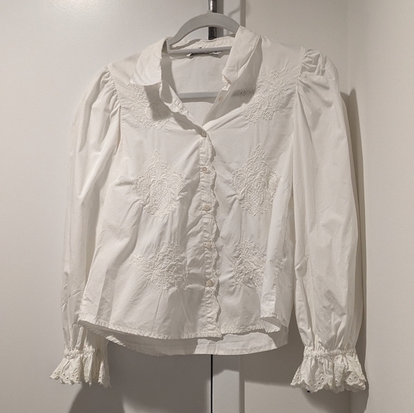Zara White Button Down - Picture 4 of 7